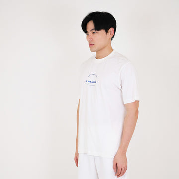 Men Graphic Tee - Off White - SM2309107A