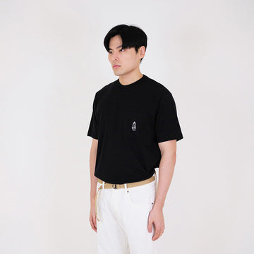 Men Graphic Tee - Black - SM2310127D