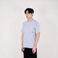 Men Graphic Tee - Pale Blue - SM2311140B