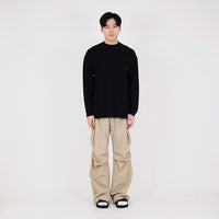 Men Oversized Sweatshirt - Black - SM2311165D