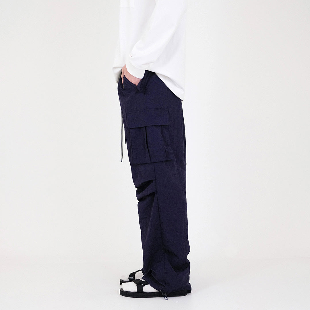 Men Nylon Joggers - Navy - SM2311178B