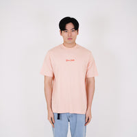 Men Graphic Tee - Soft Pink - SM2312145B