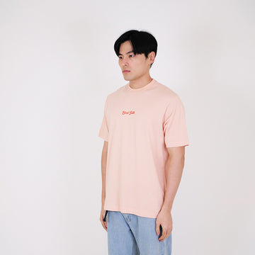 Men Graphic Tee - Soft Pink - SM2312145B