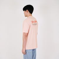 Men Graphic Tee - Soft Pink - SM2312145B