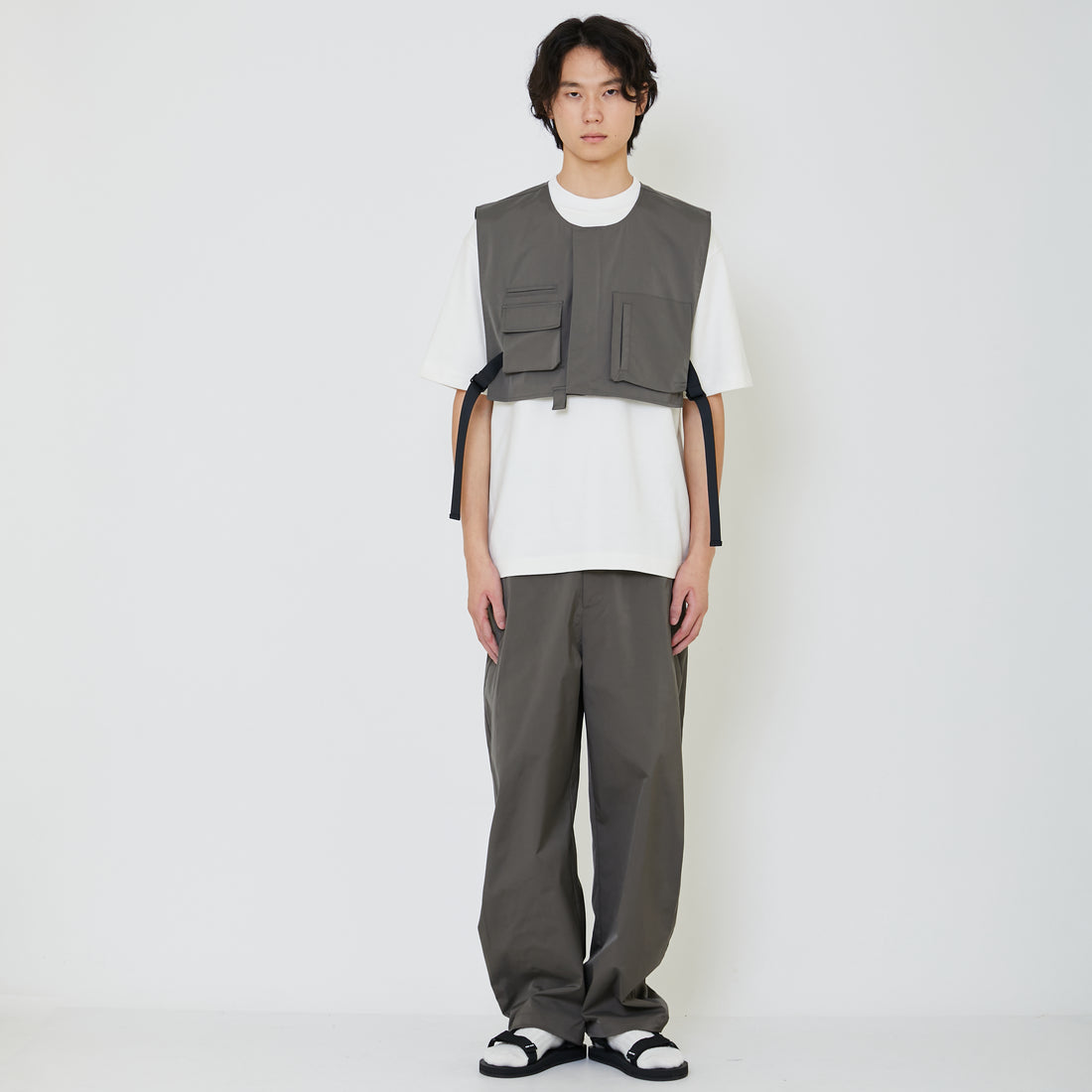 Men Vest Top - Grey - SM2401017A