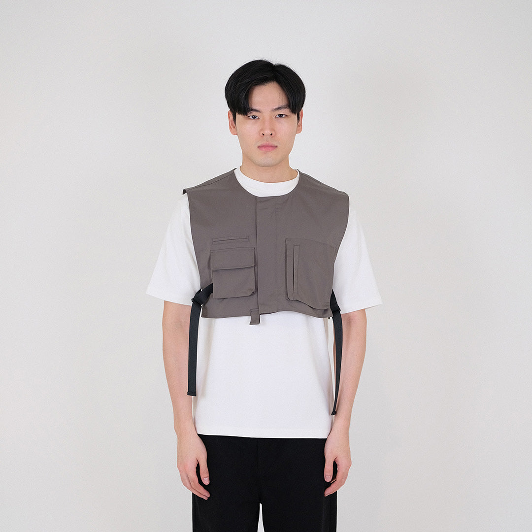 Men Vest Top - Grey - SM2401017A