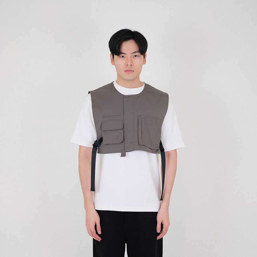 Men Vest Top - Grey - SM2401017A