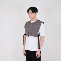 Men Vest Top - Grey - SM2401017A