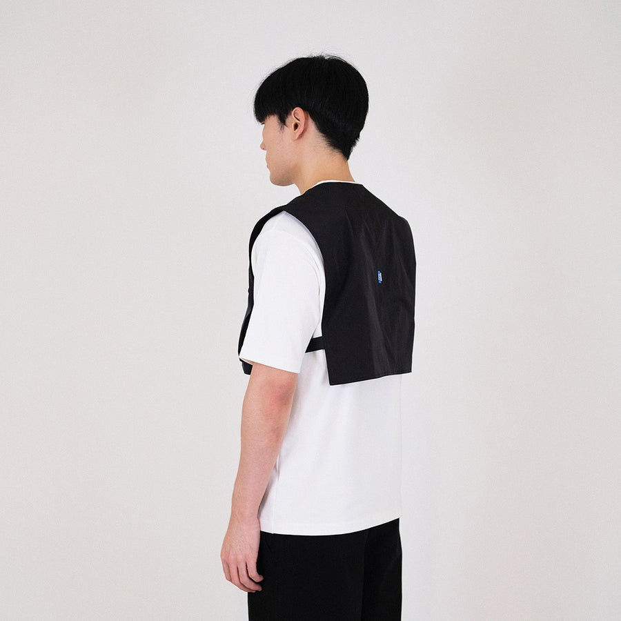 Men Vest Top - Black - SM2401017B