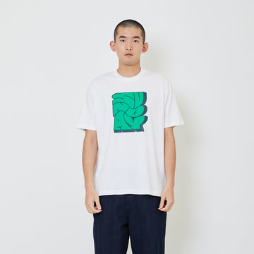 Men Graphic Tee - Off White - SM2401066A