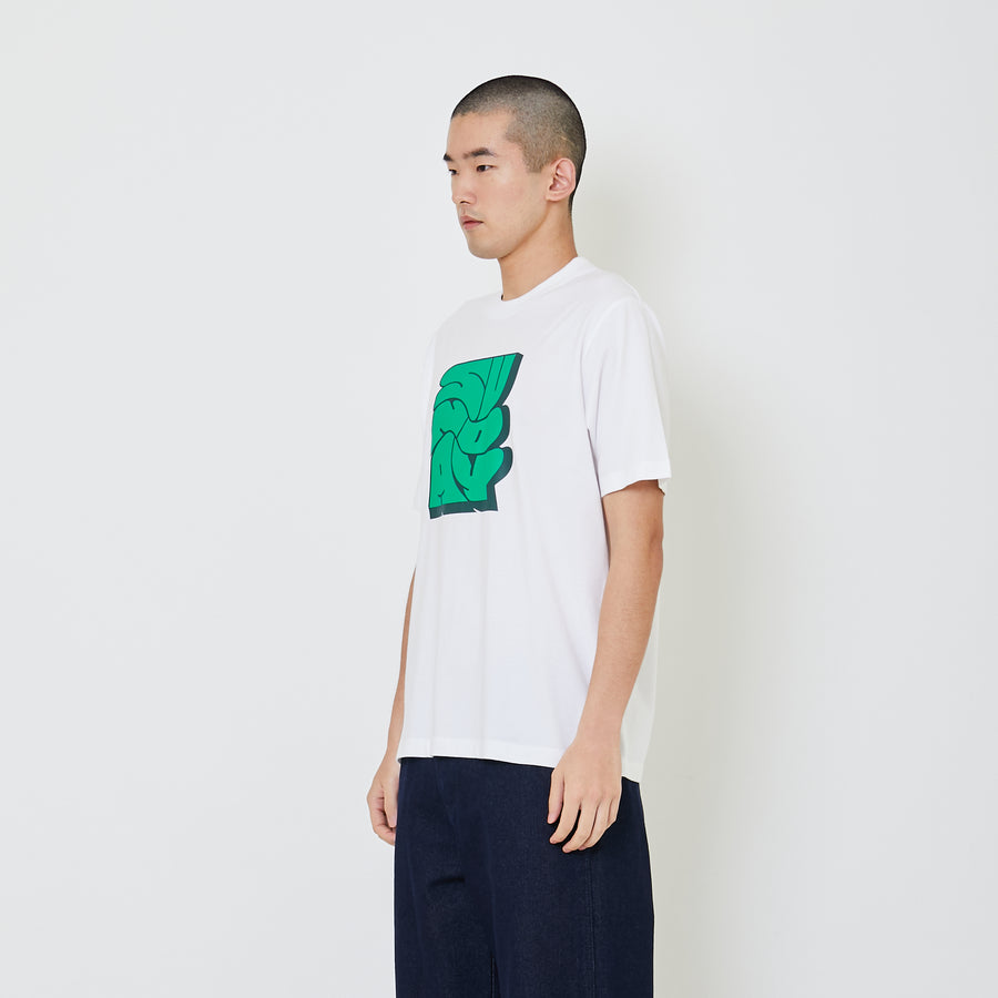 Men Graphic Tee - Off White - SM2401066A