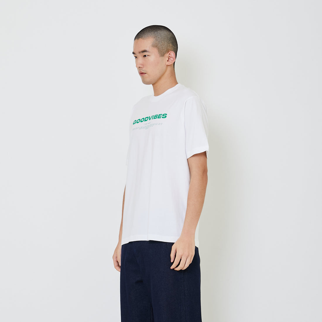 Men Graphic Tee - Off White - SM2402067A