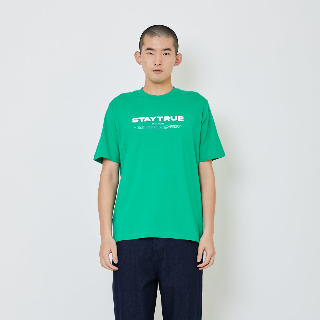 Men Graphic Tee - Green - SM2402067C