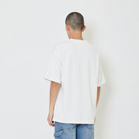 Men Oversized Pique Top - Off White - SM2403064A