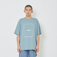 Men Oversized Pique Top - Light Blue - SM2403064B