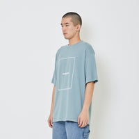 Men Oversized Pique Top - Light Blue - SM2403064B