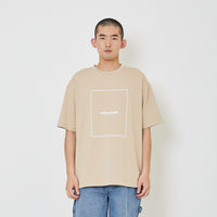 Men Oversized Pique Top - Beige - SM2403064C