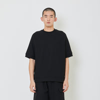 Men Oversized Waffle Knit Top - Black - SM2404075D