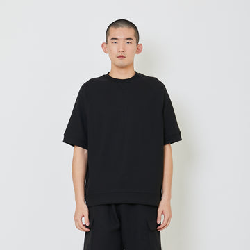 Men Oversized Waffle Knit Top - Black - SM2404075D