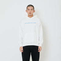 Men Printed Oversized Hoodie - Off White - SM2404077A