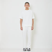 Men Waffle Knit Cargo Pants - Off White - SM2404078A