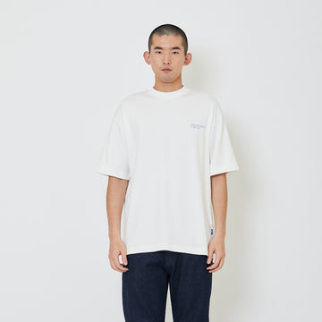 Men Printed Oversized Tee - Off White - SM2405080A