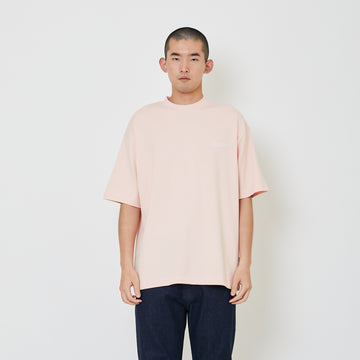 Men Printed Oversized Tee - Light Pink - SM2405080B