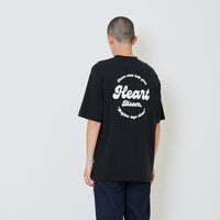 Men Printed Oversized Tee - Black - SM2405080D