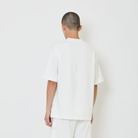 Men Embroidery Oversized Pique Top - Off White - SM2405082A