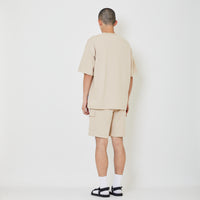 Men Pique Cargo Shorts - Beige - SM2405083B