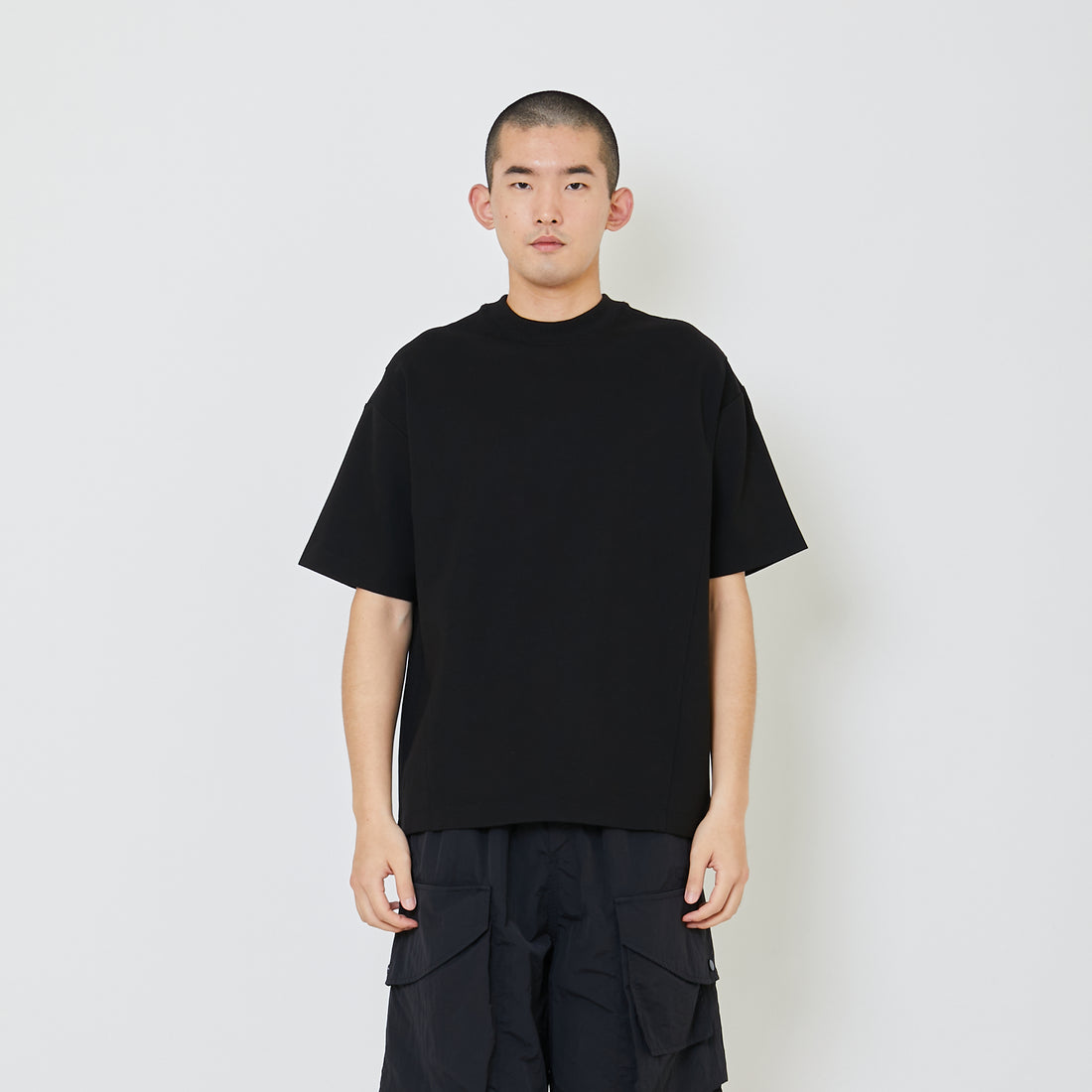 Men Oversized Top - Black - SM2405084D