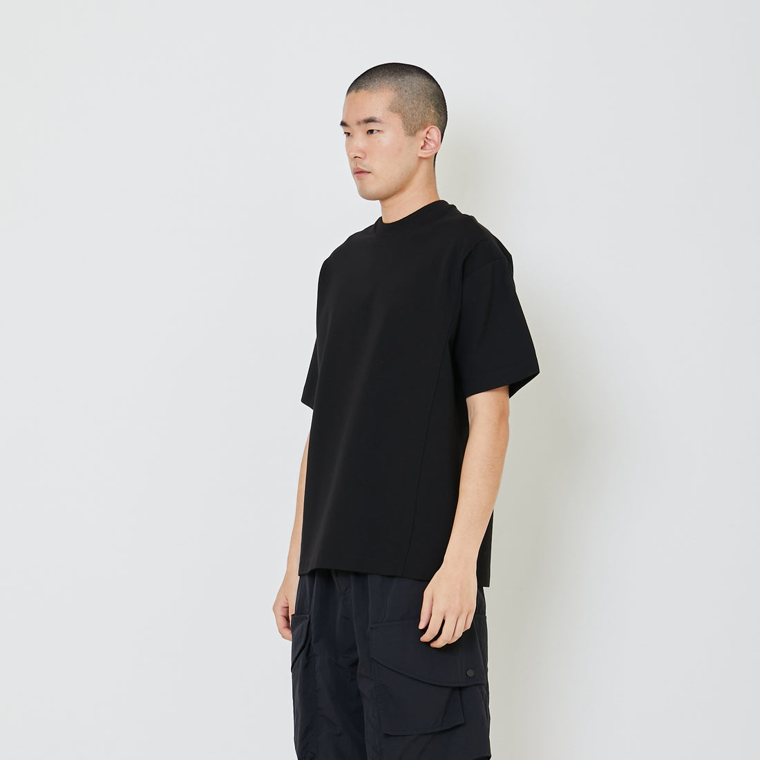 Men Oversized Top - Black - SM2405084D