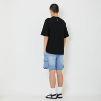 Men Denim Cargo Shorts - Light Blue - SM2405087B