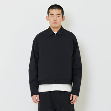 Men Oversized Nylon Shirt - Black - SM2405094B