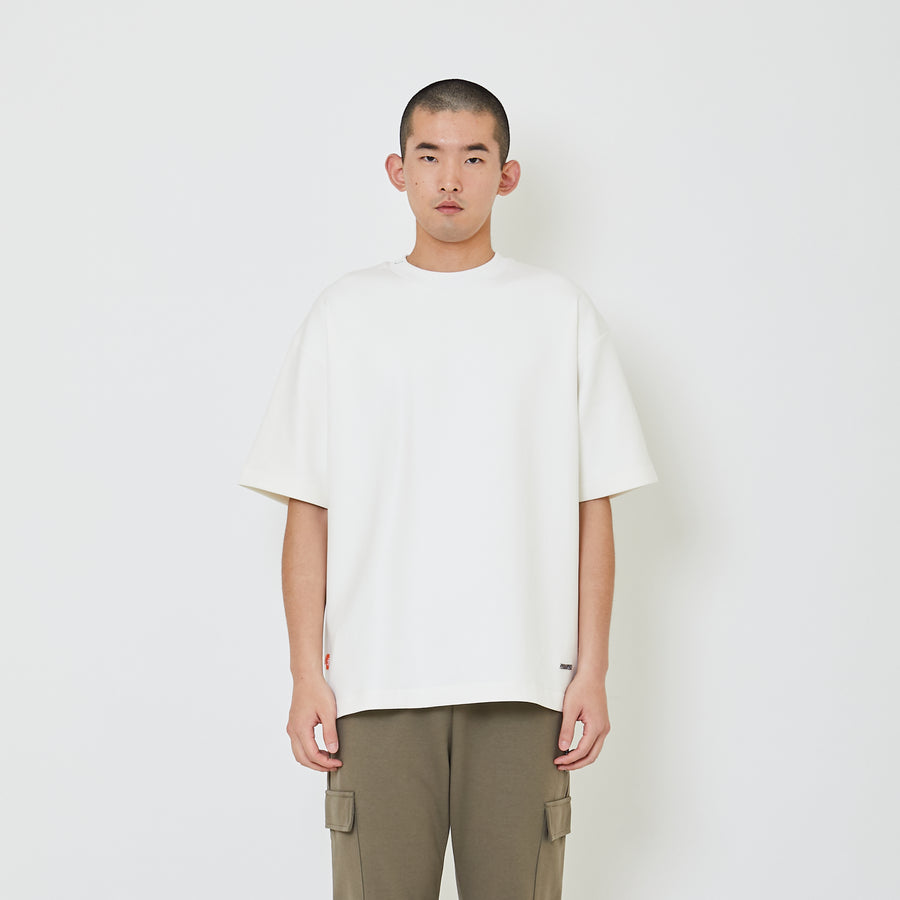 Men Oversized Neoprene Top - Off White - SM2406098A