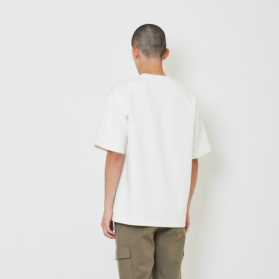 Men Oversized Neoprene Top - Off White - SM2406098A