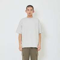 Men Oversized Neoprene Top - Light Grey - SM2406098B