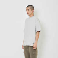 Men Oversized Neoprene Top - Light Grey - SM2406098B