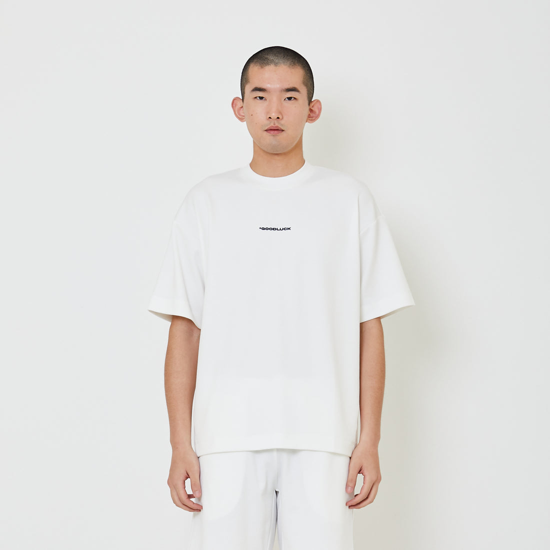 Men Oversized Pique Top - Off White - SM2406099A