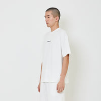 Men Oversized Pique Top - Off White - SM2406099A