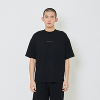 Men Oversized Pique Top - Black - SM2406099D