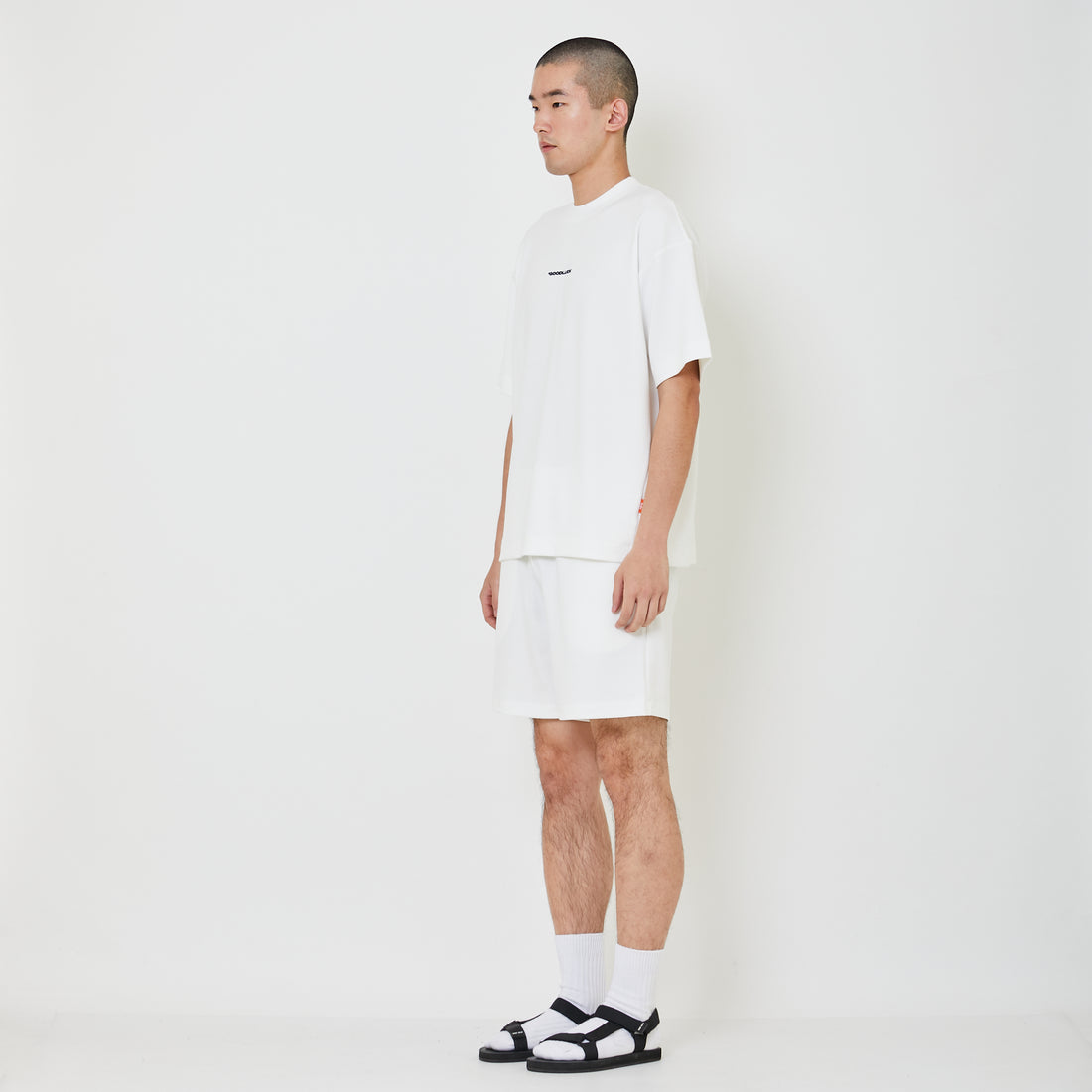 Men Pique Shorts - Off White - SM2406100A