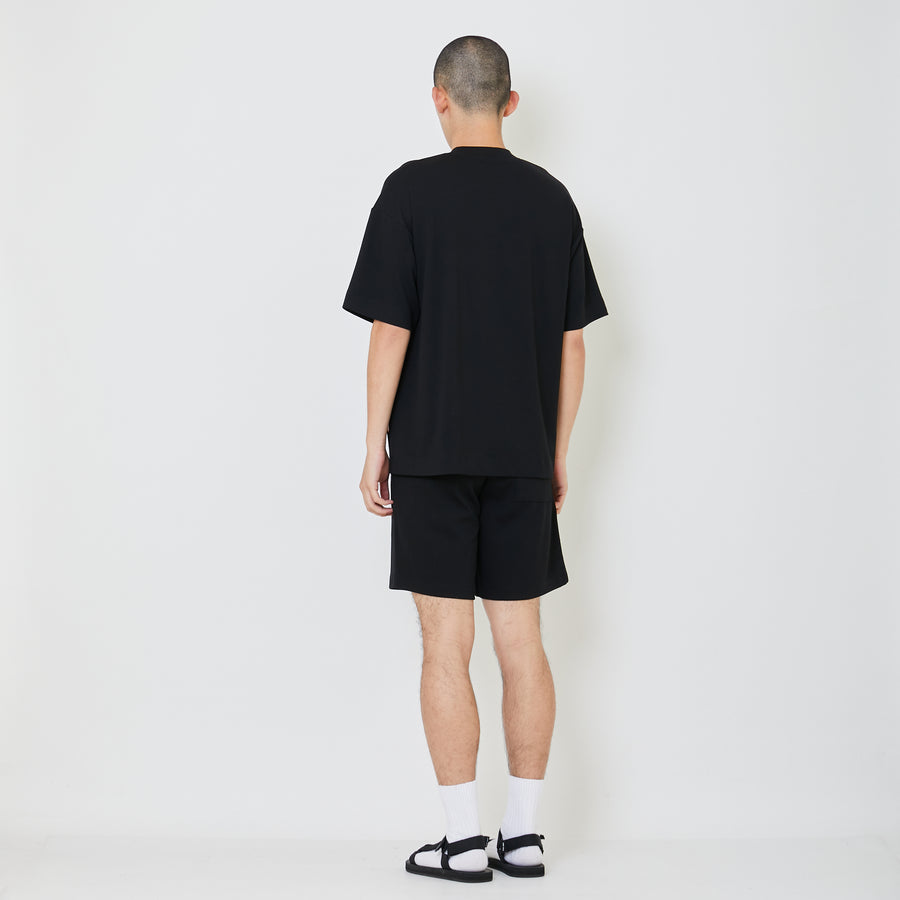 Men Pique Shorts - Black - SM2406100D