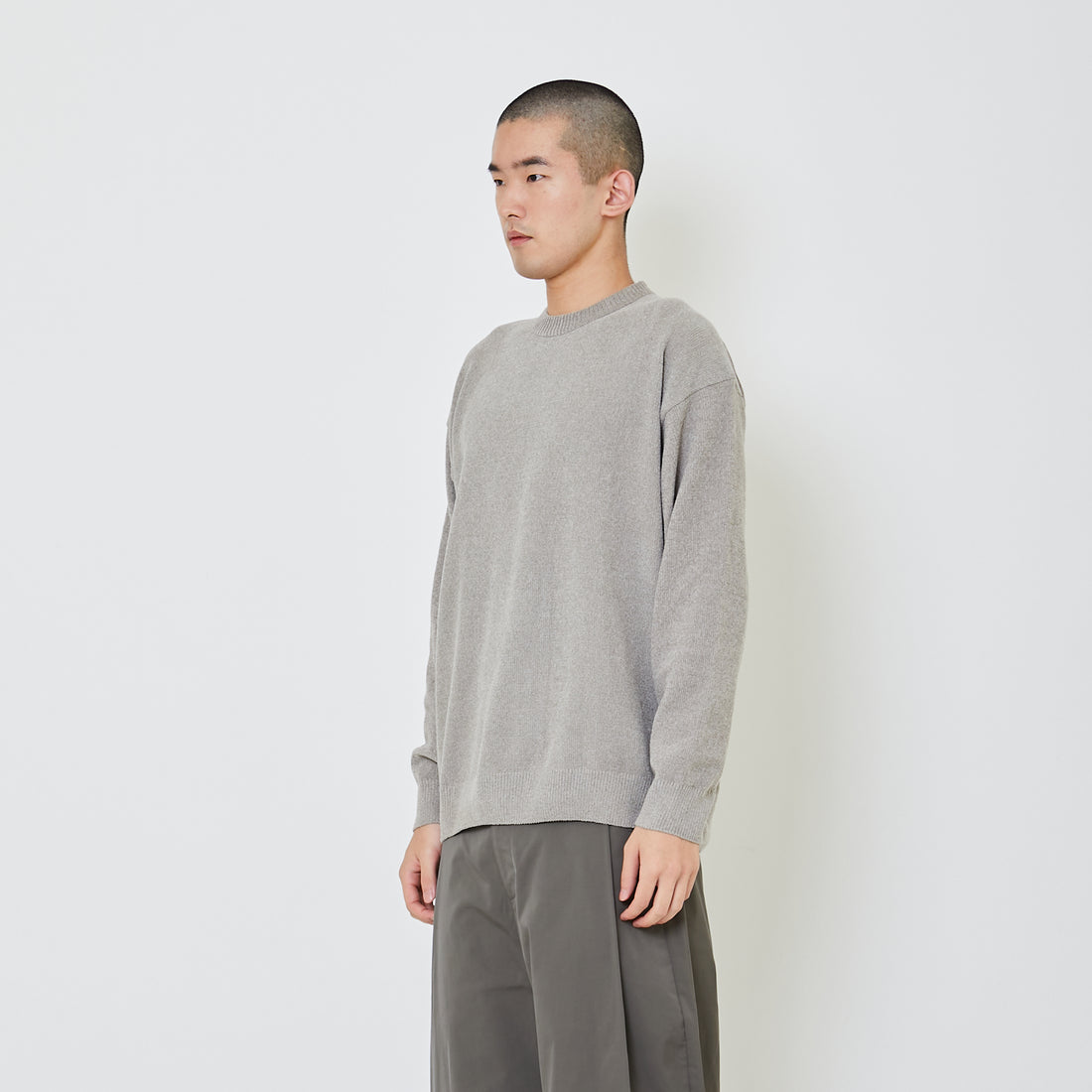 Men Oversized Sweater - Army Green - SM2406102B