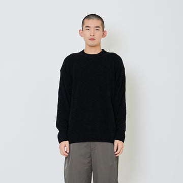 Men Oversized Sweater - Black - SM2406102C