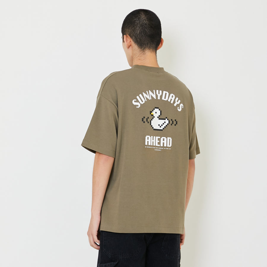 Men Printed Oversized Tee - SM2406107