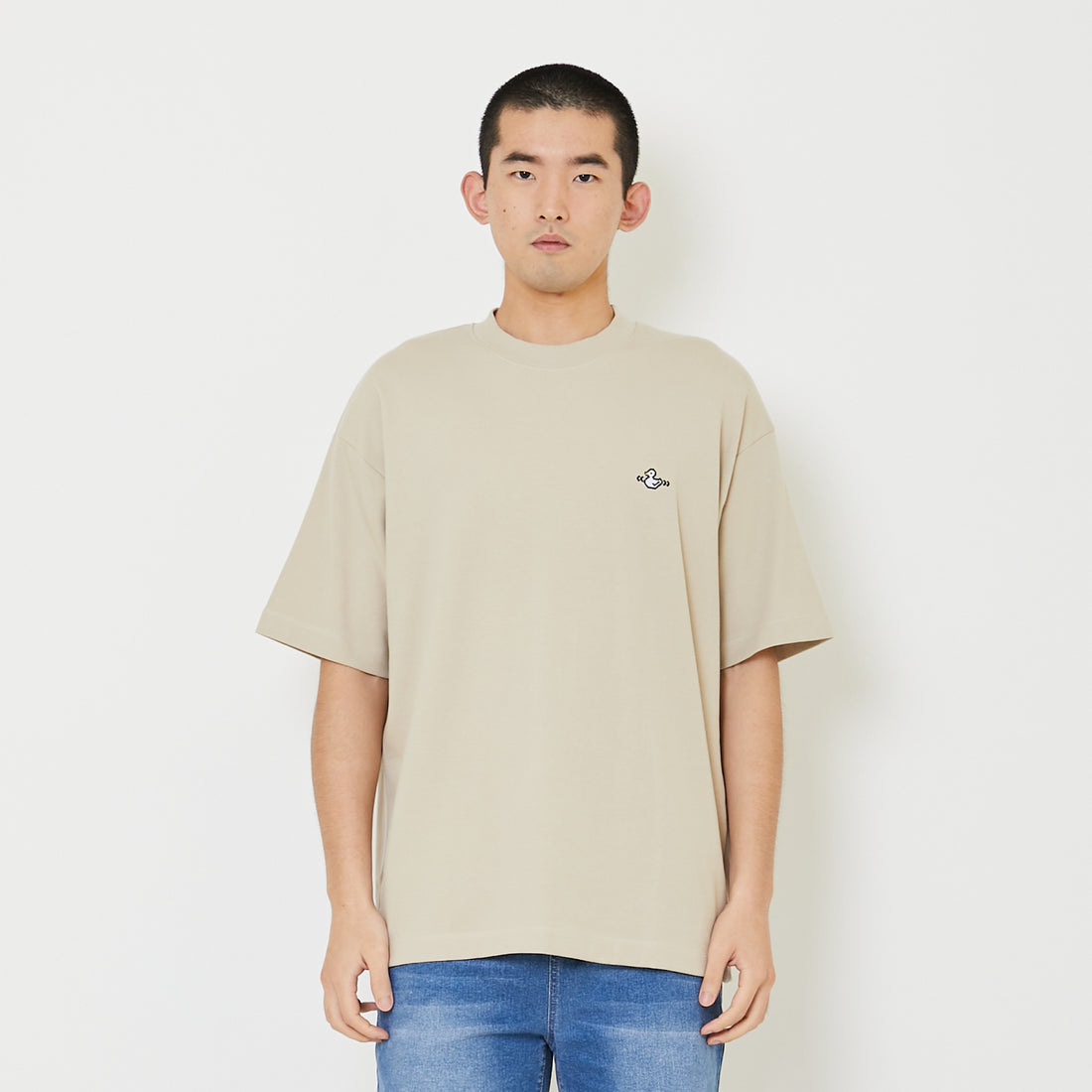 Men Embroidery Oversized Tee - SM2406108