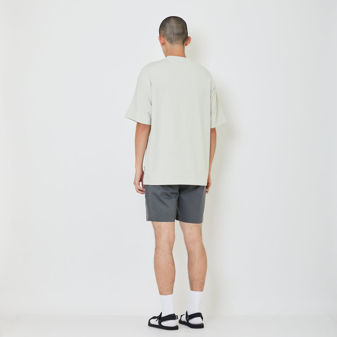 Men Twill Board Shorts - Metal - SM2406112B