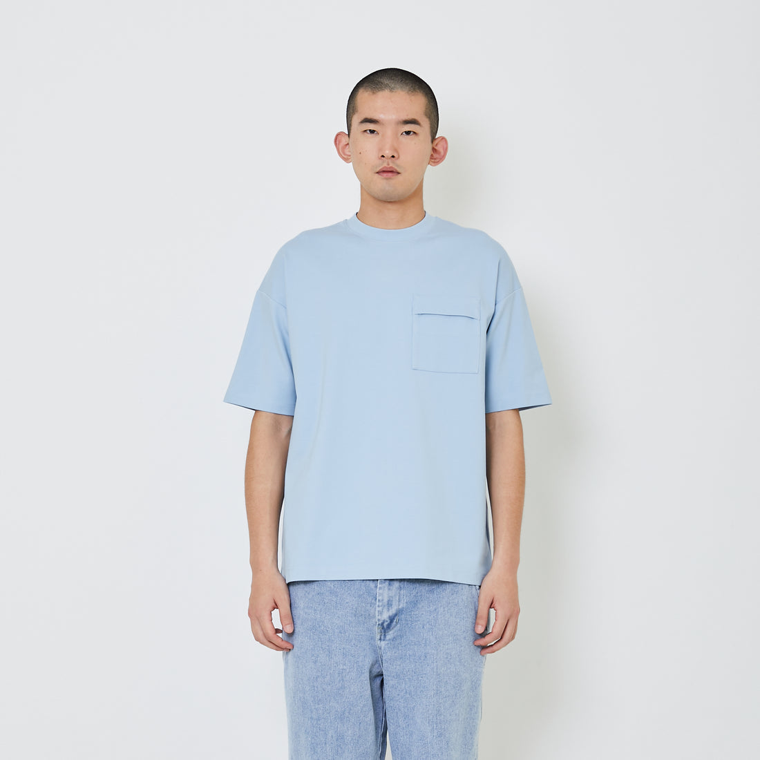 Men Essential Ultra-Wide Pocket Tee - SM2406113