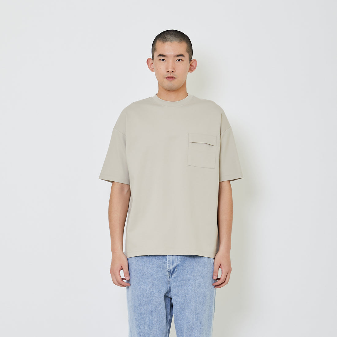 Men Essential Ultra-Wide Pocket Tee - SM2406113